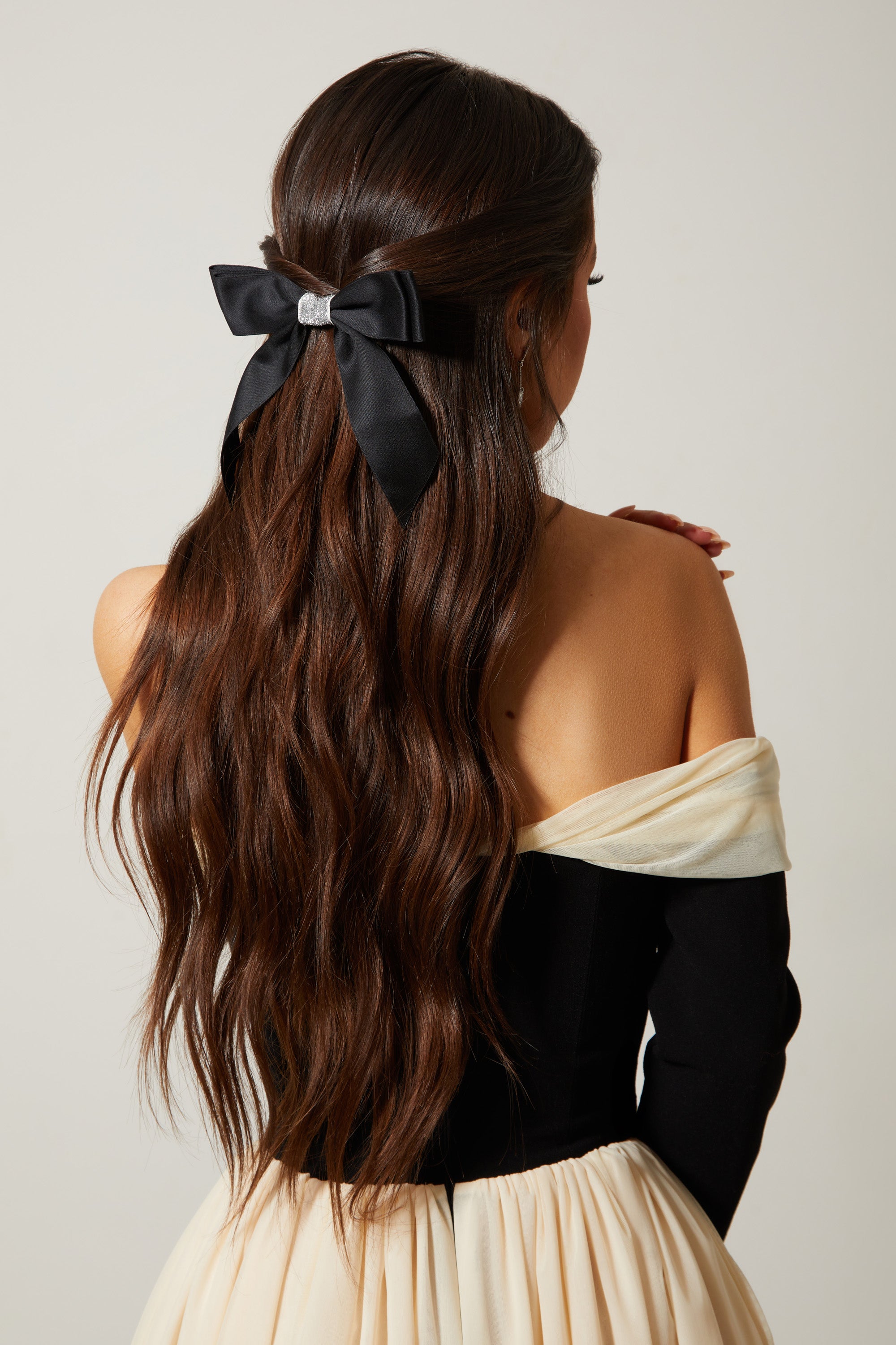 Holly Satin Bow Clip