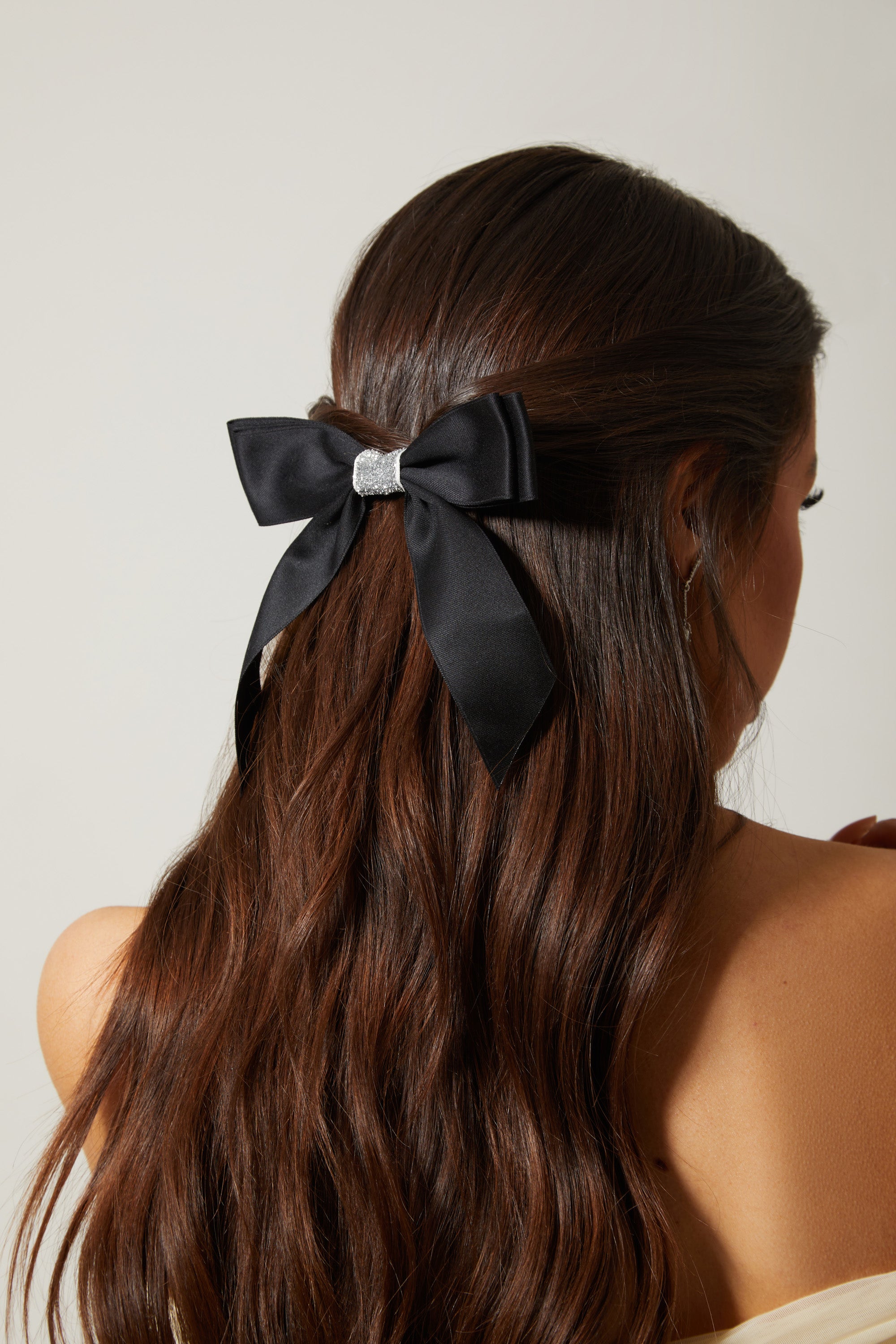 Holly Satin Bow Clip