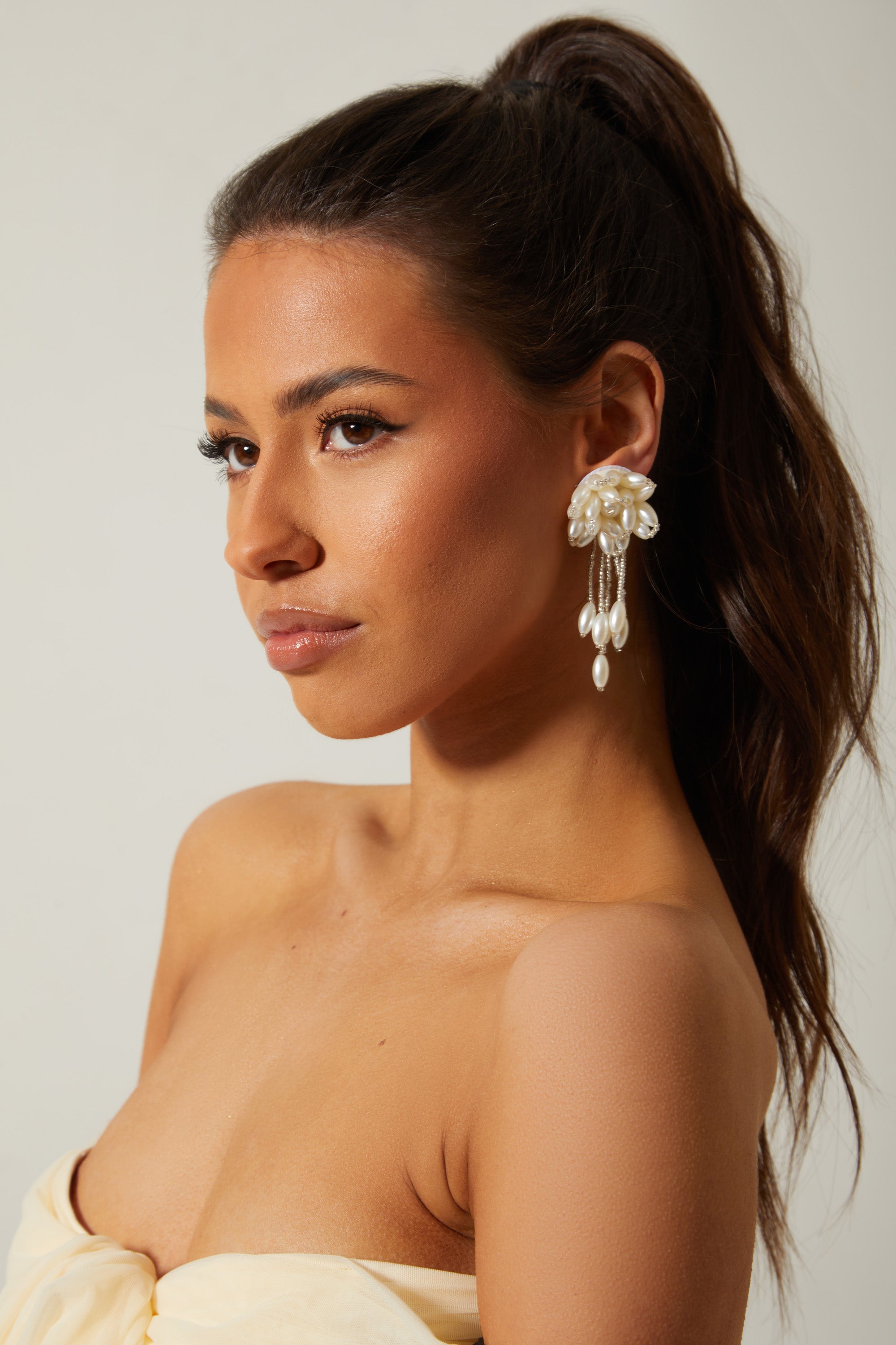 Lottie Pearl Drop Earrings