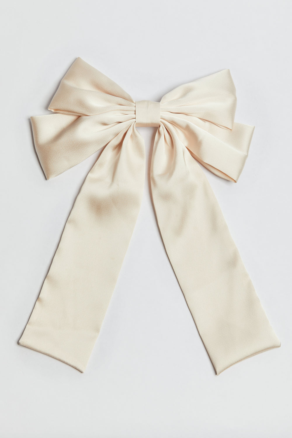 Madein champagne Satin Bow Clip