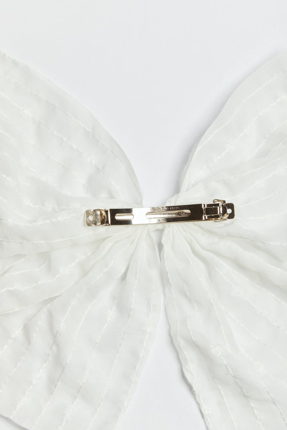 Madein Cream Jaquard Bow Clip