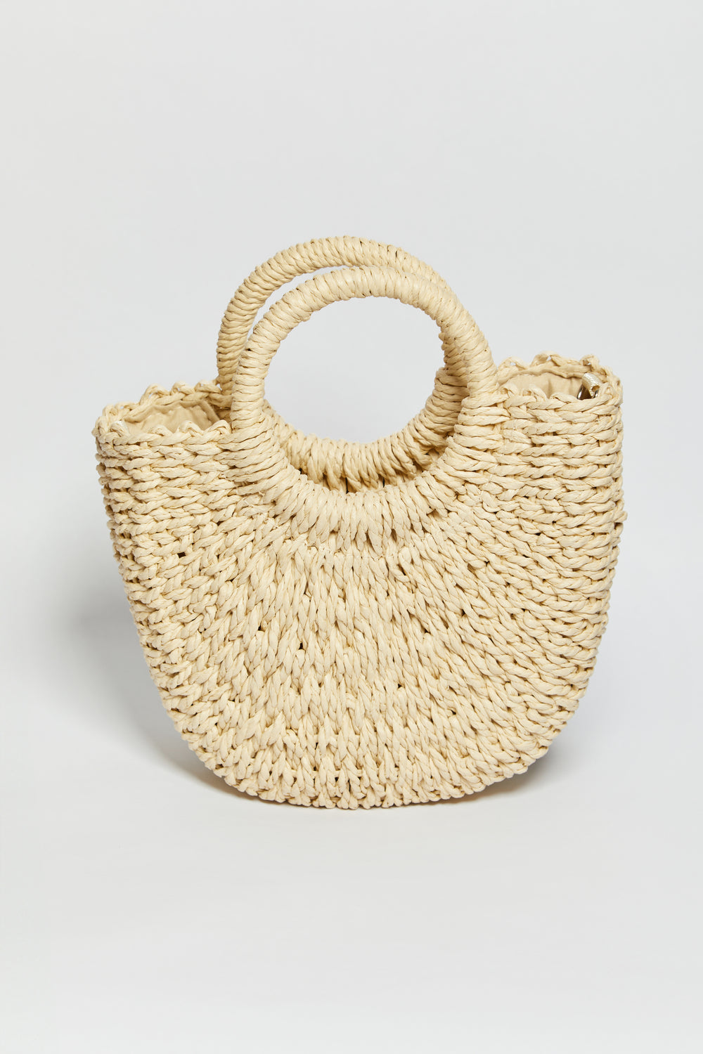 Madein Raffia Bow Beach Bag