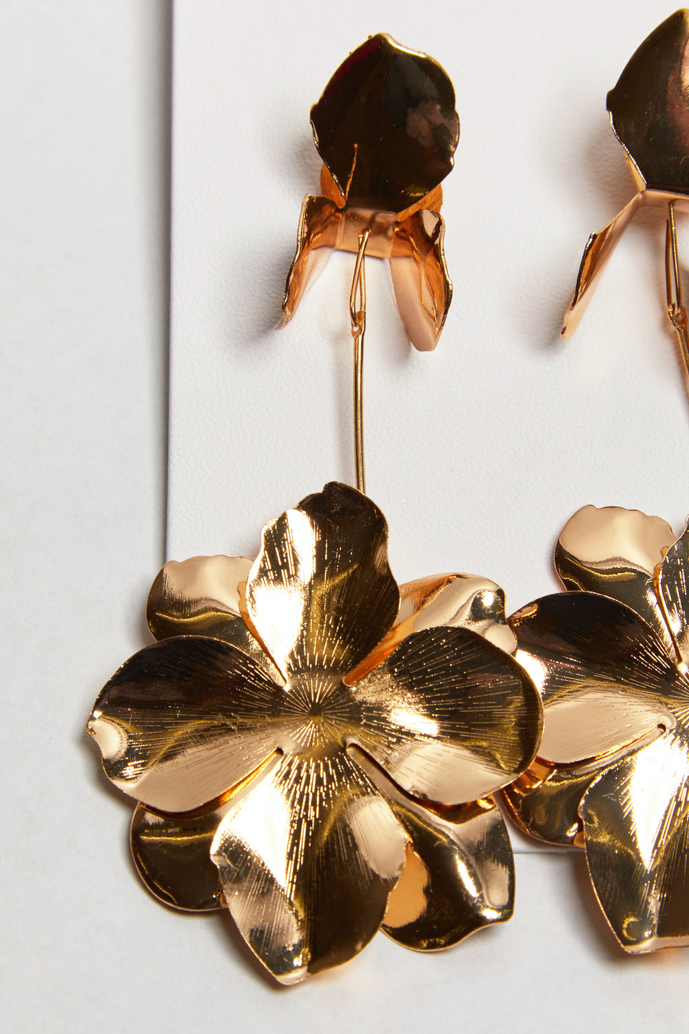 Madein Gold Flower Drop Earrings