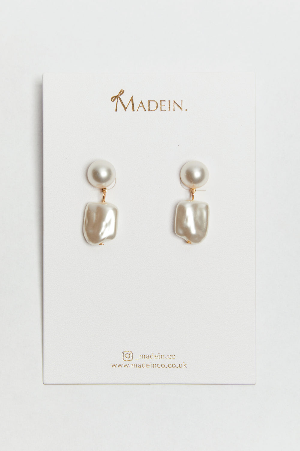 Madein Ivory Pearl drop earrings