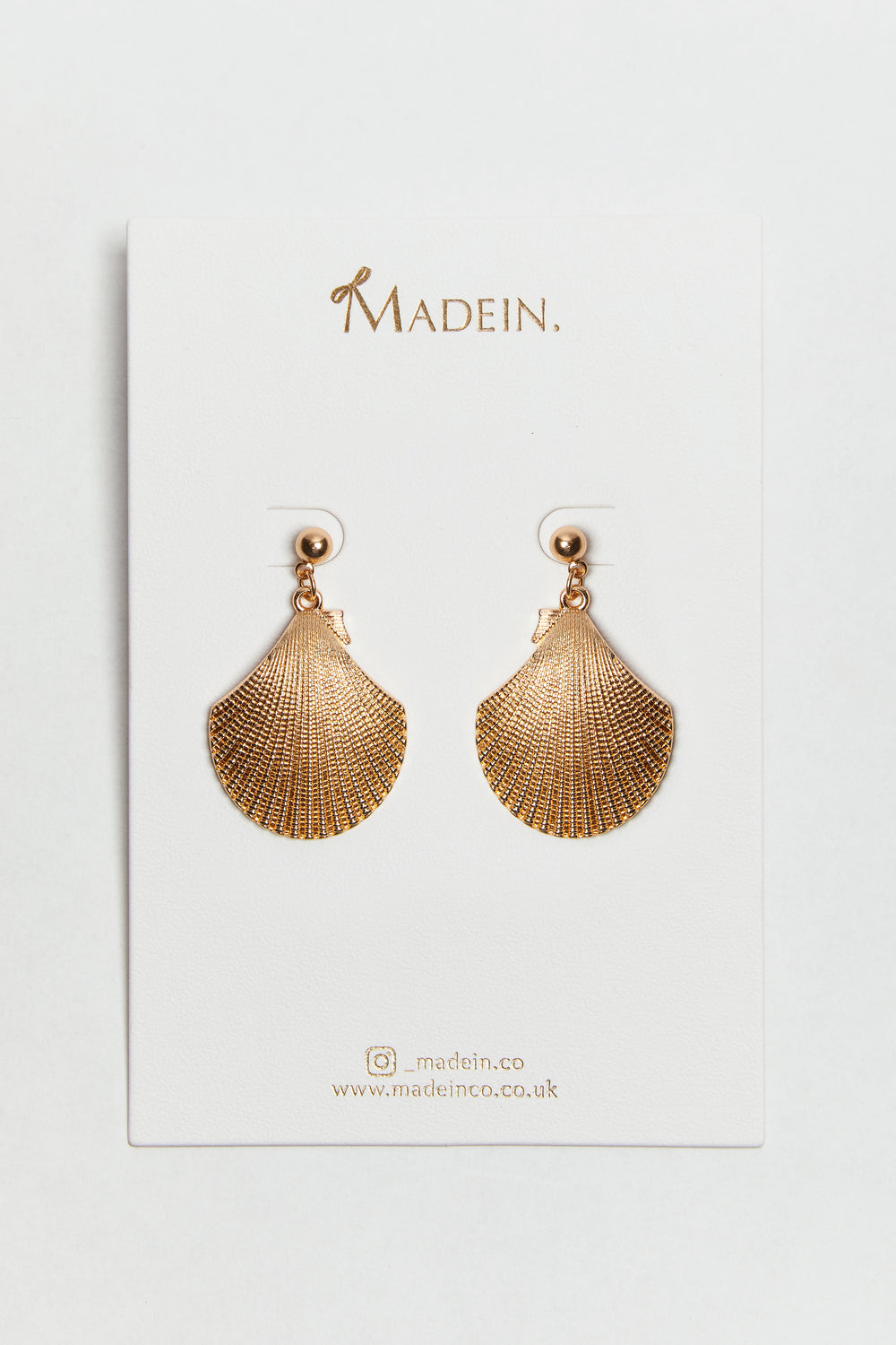 Madein Gold Shell earrings