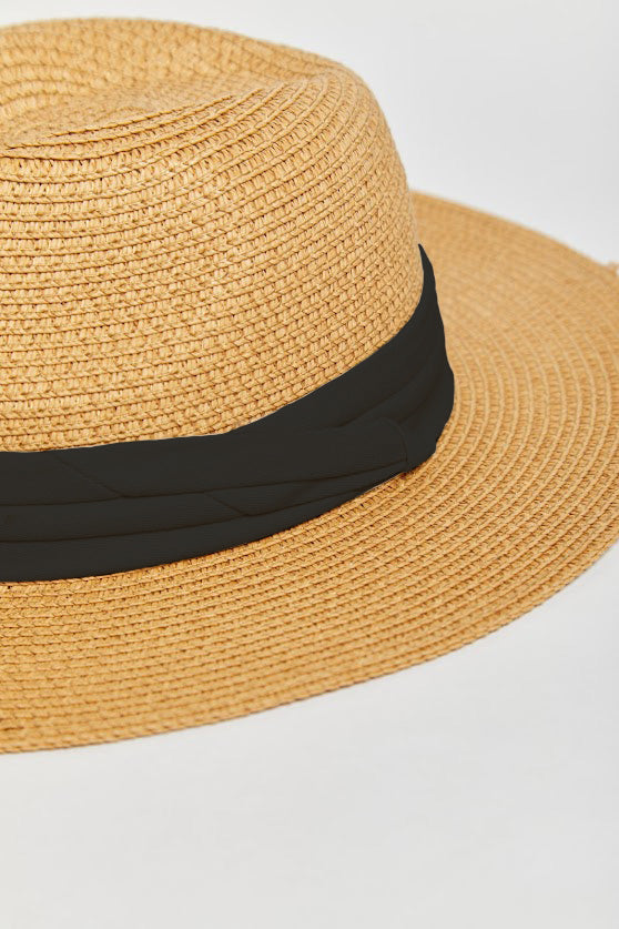 Madein Black ribbon detail Fedora