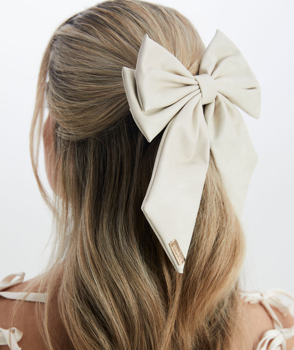 Luxe Polly Bow with Golden Accent