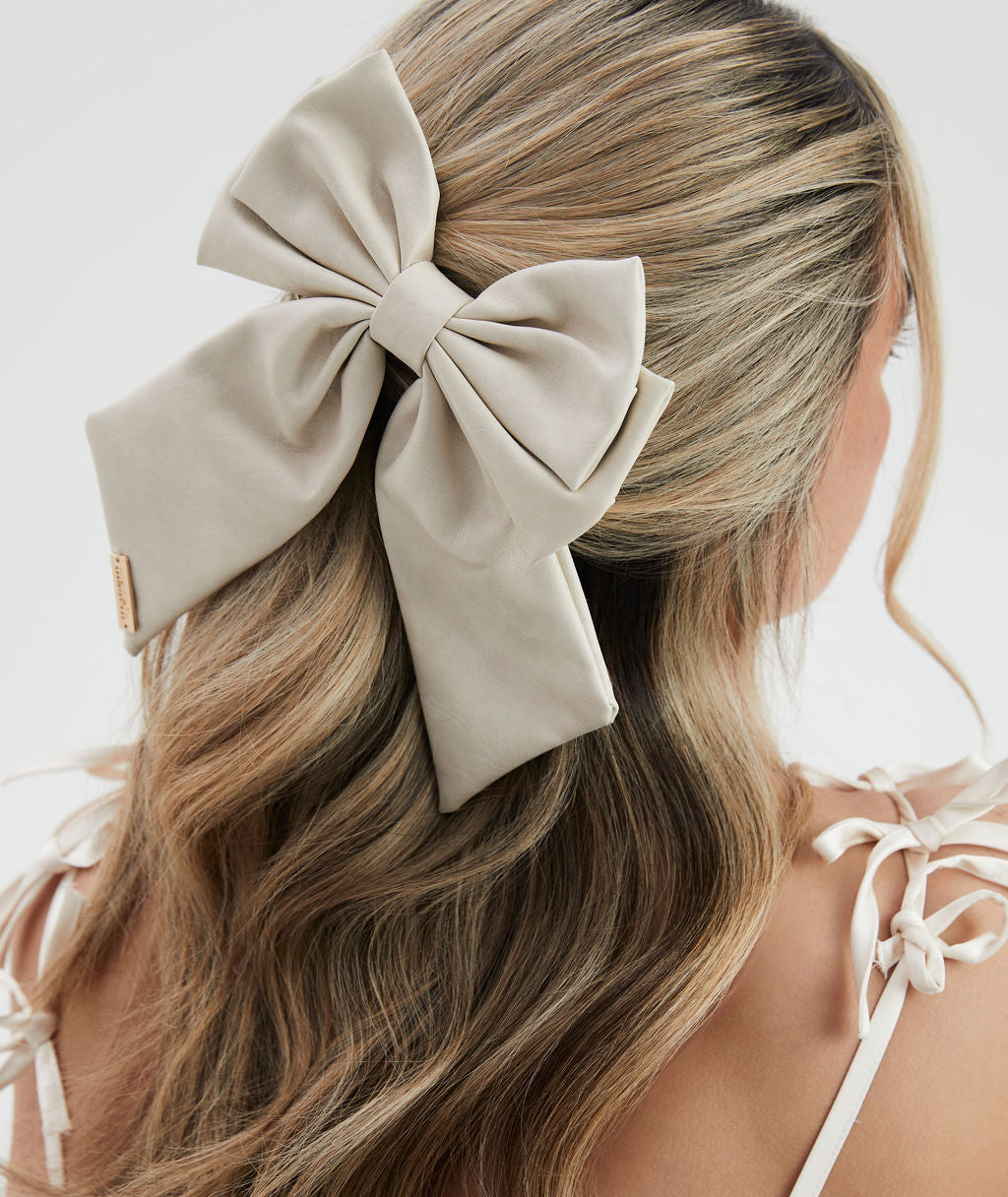 Luxe Polly Bow with Golden Accent