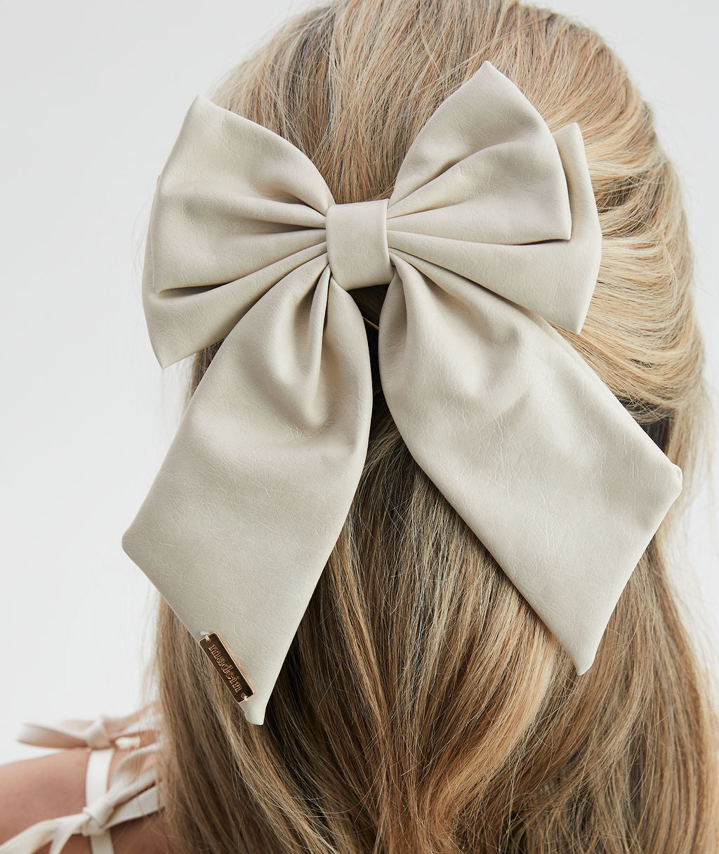 Luxe Polly Bow with Golden Accent