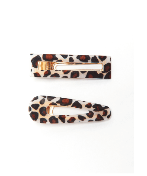 Classic Leopard Print Hair Clips