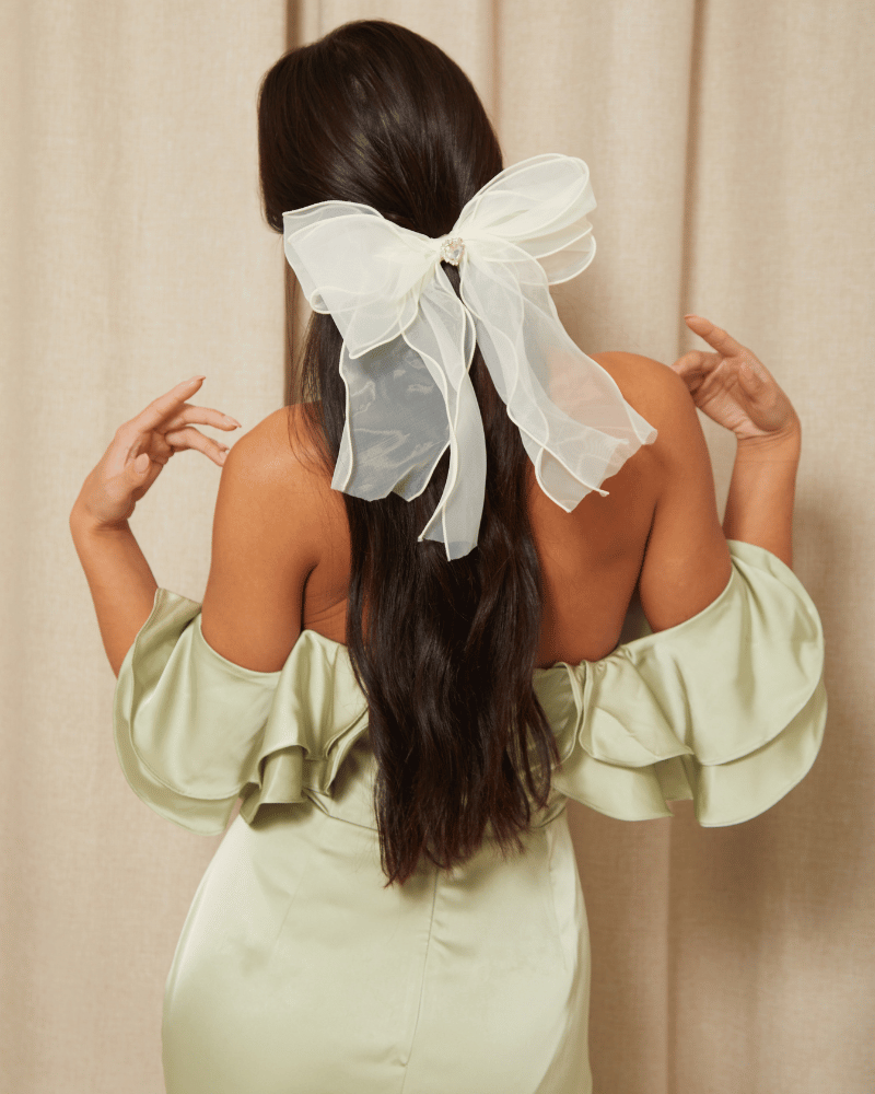 Oversized Organza Bow