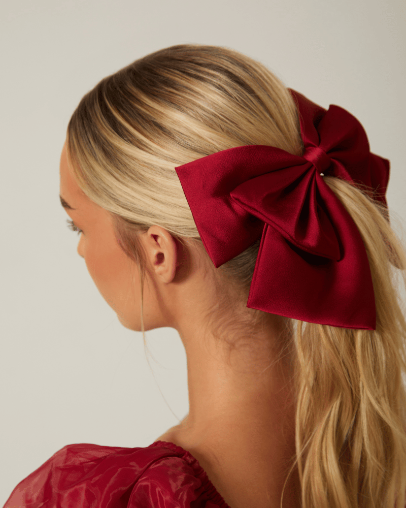 Classic Double-Layer Satin Bow