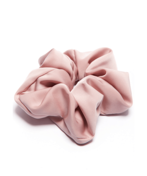 Matte Blush Pink Oversized Scrunchie - Stylish and Elegant