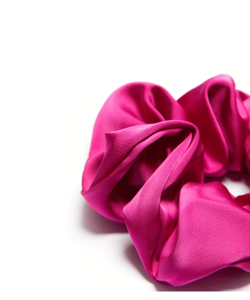 Matte Fuchsia Pink Oversized Scrunchie - Bold and Stylish