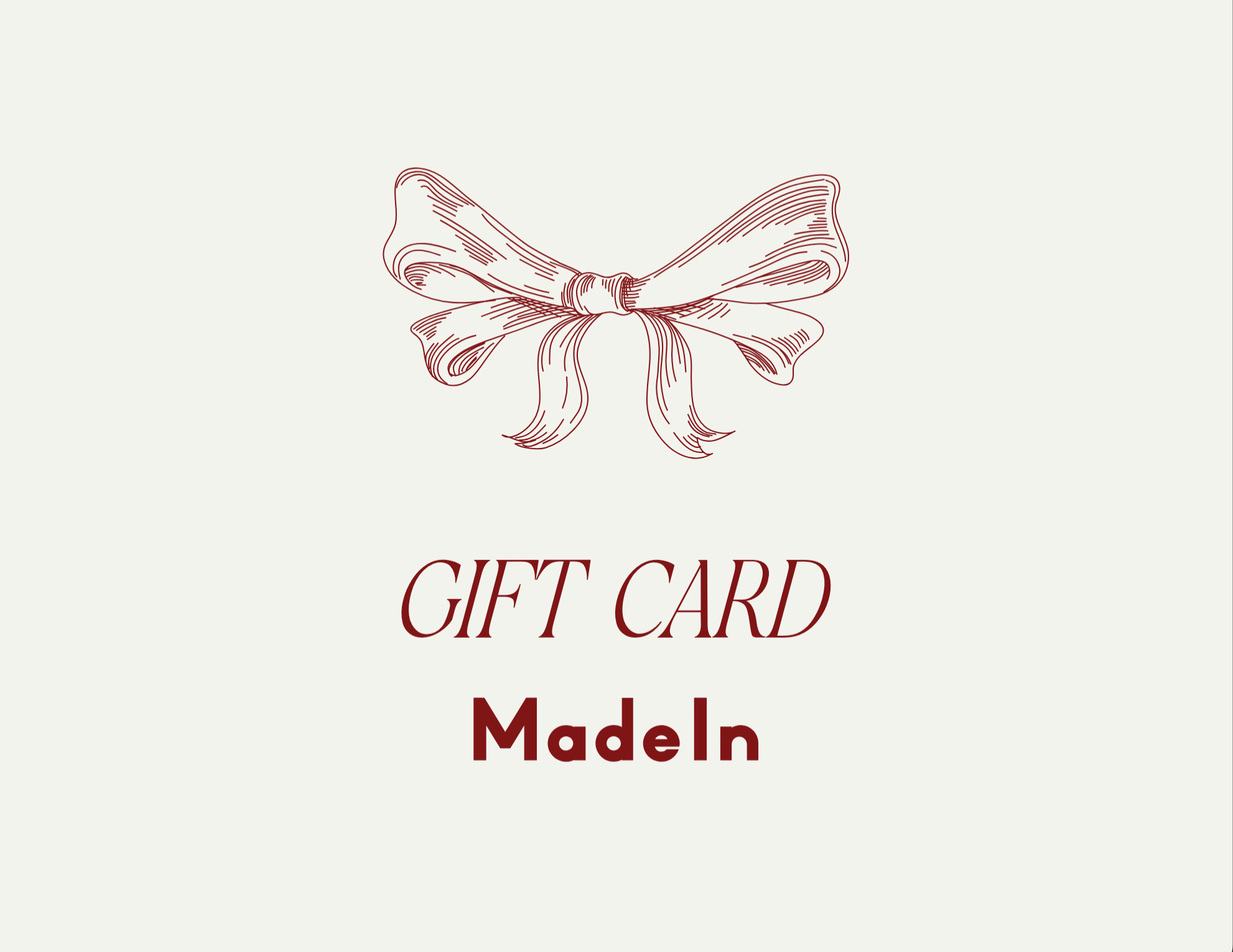 MADEIN Gift Card